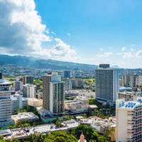 Honolulu city skyline