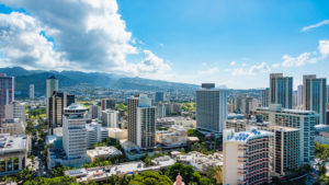Honolulu city skyline