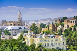 Malaga, Spain city skyline