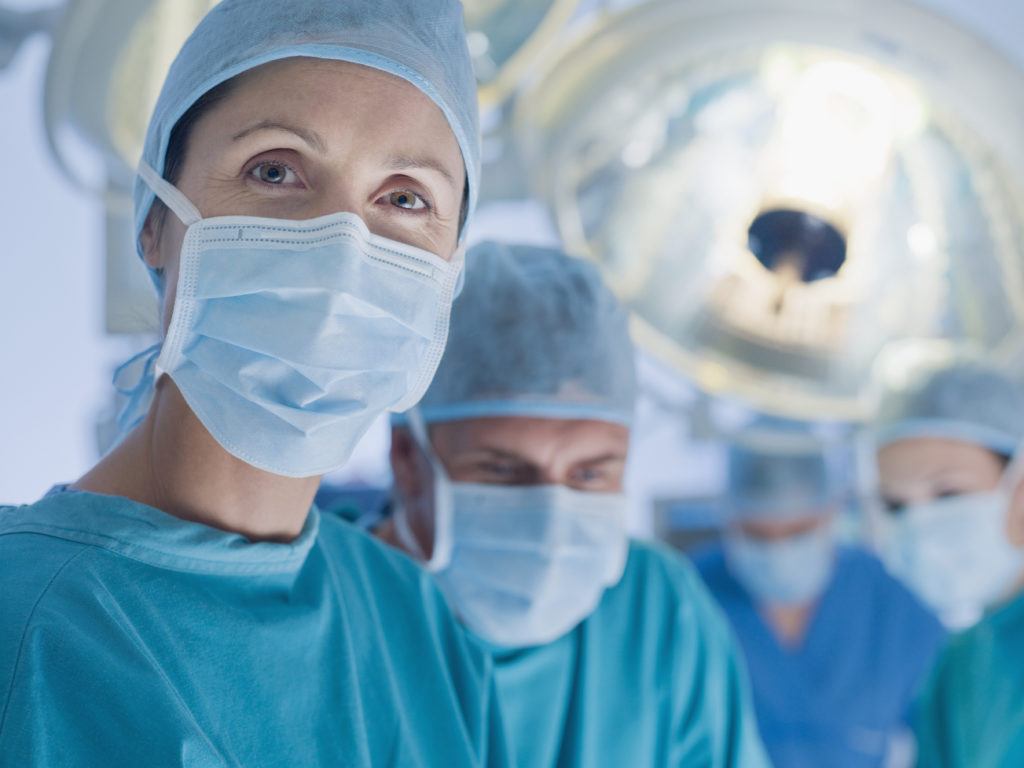 Surgeons in operating room