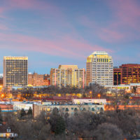 Colorado Springs, Colorado city skyline