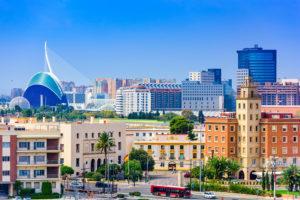 Valencia, Spain city skyline