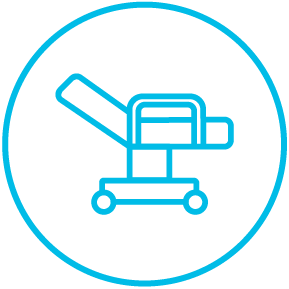 Hospital bed icon